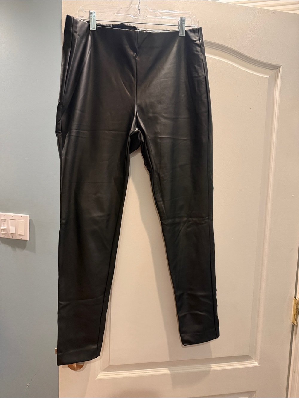 Calvin Klein Black Faux Leather Men’s Pants